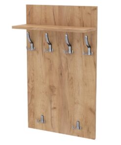 AKKE Wandgarderobe PVC Artisan-Eiche mit Ablage 90x60cm
