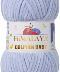 Strickfein Himalaya Dolphin Baby Wolle Garn für Kleinkinder (80344 Graublau) - Baumwollige Qualität zum Stricken und Häk