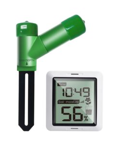 ECOWITT WH0291 Bodenfeuchtigkeitsprüfer für Pflanzen und Gartenbeachtung von Indoortopfpflanzen und Outdoorbereichen |