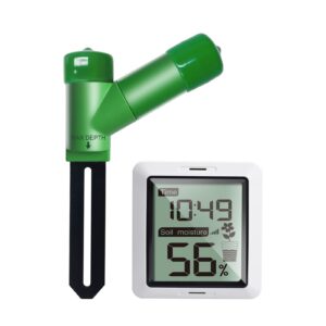ECOWITT WH0291 Bodenfeuchtigkeitsprüfer für Pflanzen und Gartenbeachtung von Indoortopfpflanzen und Outdoorbereichen |