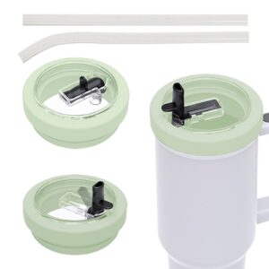 40 OZ Tumbler Lid Replacement Stanley Cup - Auslaufsicher und flexibel (Grün)