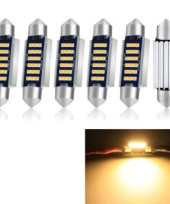 Stuck Soffitte Birne 6 Pack 41MM 9-28V DC Glühbirne, Warmes Weiß Für Leselampe am Bett | 6 Stuck Soffitte Birne 41MM 3