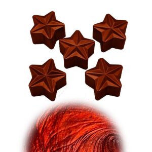 WonderWax Weihnachts Duftstern 5er Set Kirsch Vanille Raumduft für Duftlampen Soja Wachs Melts Aroma Therapy