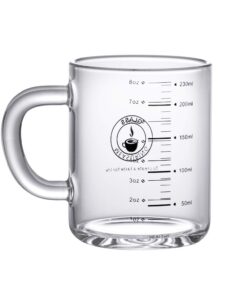 SIQITECH Wasserbecher 300ml mit Griff für Erwachsene Wasserglas Versiegelbar Mikrowellengeeignet