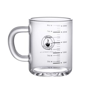 SIQITECH Wasserbecher 300ml mit Griff für Erwachsene Wasserglas Versiegelbar Mikrowellengeeignet