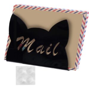 Teksome Kristallklarer Acryl Briefkasten Organizer - Schreibtisch Halterung FürBriefumschläge und Postkarten Zuhause und
