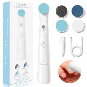 SUNMAY Elektrische Nagelfeile für Professionelle Ggelnägel und Naturnägel - 4 in 1 Maniküre und Pediküre Set