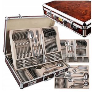 **Top Reisbesteck Set 72 Teile 12 Personen Edelstahl Gabel Löffel Messer 2231D für Berge und Meer** | **Ultimatives Rei