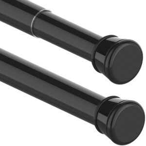 Stanus Duschstange Ohne Bohren 170-260CM Teleskopstange für Badezimmer Schwarz(25mm)