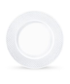 Wilmax Porzellan Essteller 6er Set Ø 25,5 cm Weiß Spülmaschinenfest Geschenkbox
