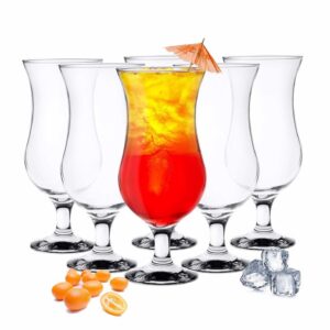 Sendez 6 Stück Cocktailgläser – 480ml Longdrinkgläser für Cocktailbuffs – ideale Trinkgläser zum Entspannen und Geburtst