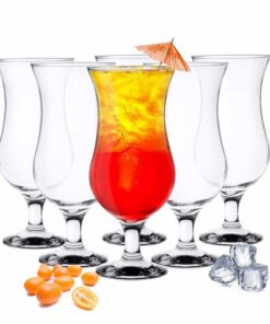 Sendez 6 Stück Cocktailgläser – 480ml Longdrinkgläser für Cocktailbuffs – ideale Trinkgläser zum Entspannen und Geburtst