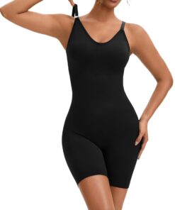 INNERSY Shapewear Damen für Slimming und Schönheitsformung mit Nahtlosem Bauchweg und Abnehmbarem Brustpolster - OEKO-TE