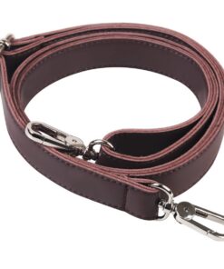 BOMKEE Leder Schultergurt für Aktentasche und Handtasche in Braun 61 Zoll einteilbar metallbeschlagen Hot-Gear universal