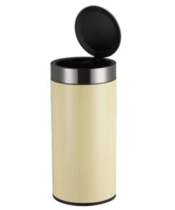 Ribelli 30L Mülleimer mit Sensor - Edelstahl - Automatisches Öffnen - Bepflasterrahmen - LED-Anzeige