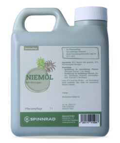 Niemöl mit Rimulgan 1 Liter | natürliche Pflanzenpflege | loiherkommliches Neemöl für Haus & Garten | direkt anwendbar m
