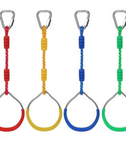 Morwealth Kinder Turnringe - Gymnastik- und Klettern accessoires für den Garten (Varios Colores)