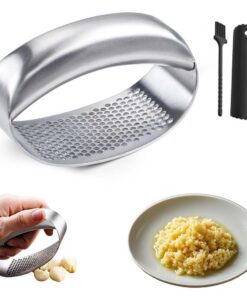 Premium Knoblauchpresse Aus Edelstahl Für Spülmaschinenfestengebrauch, Knoblauchwippe Handlich Und Leicht Zu Reinigen, E