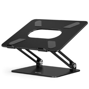 BoYata Laptop Ständer - Multi-Angle-Standfuß + Heat-Vent, Aluminium Einstellbar, kompatibel für 10-17 Zoll Laptops inklu