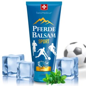 SwissMedicus Pferdebalsam Massage-Gel für aktive Sportler nach dem Training 25-Kräuter-Magnesium-Komplex zur Vermeidung