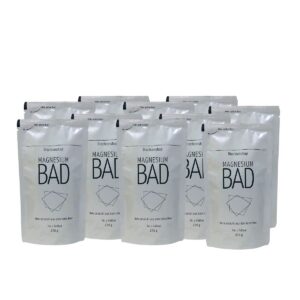 Magnesiumbad 10er Pack aus Magnesium Flakes für Fußspauchtbehandlung im Hauseinstieg