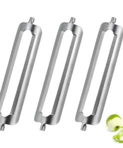 3er Set Edelstahl Sparschäler Ersatzklingen für Tupperware - Kompatibel mit Gemüse-, Kartoffel- & Orangenschäler