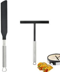 Edelstahl-Crepes Verteur 35 cm - ideal für heimische Küche und Party-Gedeck | Crepes Wender verteilt Teig perfekt - Ede