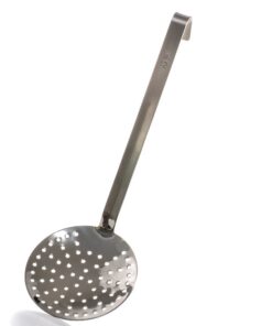 Kerafactum Schaumkelle Edelstahl Gastronomie Qualität | Spülmaschinenfest Stainless Steel Kelle Ø 12cm | Locht Schaumkel
