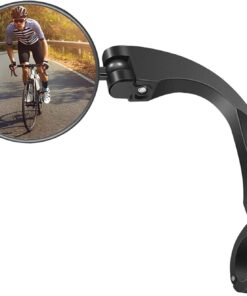 Fahrradspiegel Klappbar HD Konvexer Verstellbar für Lenker 18-26mm, E-Bike, Scooter und Rennräd - Stück (2)