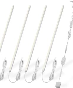 Cefrank V-Form LED-Beleuchtungsset - 4er-Set 30 cm - Elegante und effiziente Warmweißbeleuchtung - 1200lm, 12W