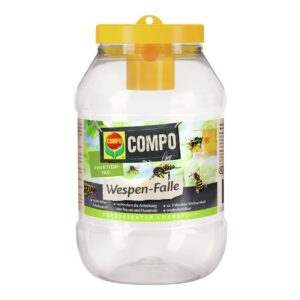 COMPO Wespen-Falle, Insektizidfrei, Langzeitwirkung bis zu 3 Wochen, Wiederbefüllbar, Wespenspray