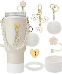 Stanley Cup Zubehör Set - Wasserflaschen Griff Riemen, Silicium Stiefel, Strohhalm Abdeckung, Stanley Cup Accessoires