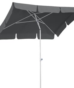 Schneider Sonnenschirm Ibiza, anthrazit, 180 x 120 cm rechteckig, Gestell Stahl, Bespannung Polyester, |6 kg, Outdoor So