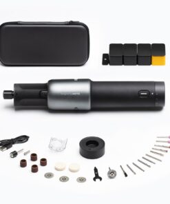 HOTO Akku Multifunktionswerkzeug 4V für Schnitzen/Gravieren, 2000mAh 5 Gang Drehzahl 5000-25000 U/min LED Ringlicht HOTO