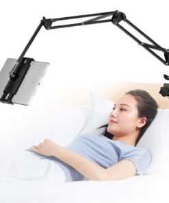 Tablet Ständer für Bett + Tablet Halterung + 360 Grad Drehbarer + Familie + Schlafzimmer + Stabile Halterung + Aluminium