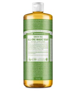 Dr. Bronners 18-in-1 Grüner Tee Organische Flüssigseife | Fair Trade Bio-Öle | 945 ml