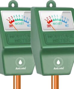 Antonki Boden Feuchtigkeitsmessgerät Pflanzen Batteriefrei für Garten Rasen Topfpflanzen