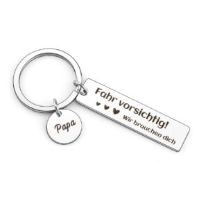 Vatertagsgeschenk Papa Schlüsselanhänger - Kanniwolf - Geschenke für Papa und Mama