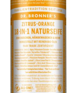 Dr. Bronners 18-IN-1 Bio Flüssigseife | Zitrus Orange | Vegan Organic 240 ml