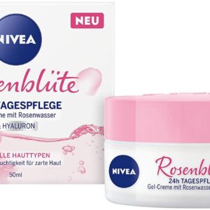 NIVEA Rosenblüte 24h Tagespflege Gesichtsgel für geschmeidige Haut (50 ml) | NIVEA Rosenblüte Tagespflege Gesichtskrème