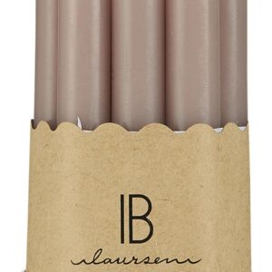 IB Laursen schmale Paraffin Stabkerzen Malve 10er Set für Zimmerschmücken dünne Kerzen Ø 1,3 cm Brenndauer 1,5 Stunden 4
