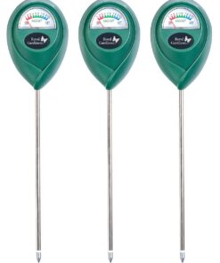 Royal Gardineer Boden-Feuchtemesser für Pflanzen, 3er-Set – batteriefrei, schnelle & genaue Anzeige für Topf- und Garten