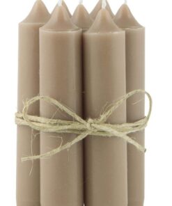 IB Laursen Stabkerze für Zimmerschmuck - klein - Milky Brown/Hellbraun - 2,2 x 11 cm - Authentic Duft 경험