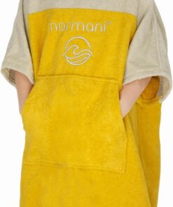 normani Kinder Badeponcho aus 100% Bio-Baumwolle für 0-13 Jährige