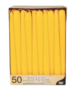 Papstar 17970 50 Goldfarben Leuchterkerzen für Raumbeleuchtung und Dekoration