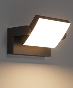 Klighten 24W Wasserdichte Außenwandleuchte IP65 für Garten und Eingang, Warmweiß 2700K-3000K, 1500 Lumen, Schwarz