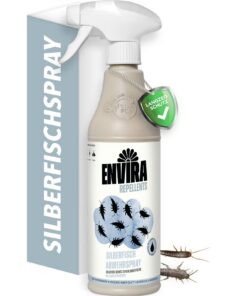 Envira Silberfisch-Spray 500 ml - Hochwirksames Abwehrspray gegen Silberfische & Papierfische - Effektive Langzeitlösung
