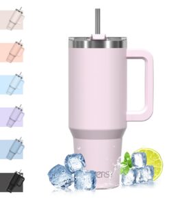 WATERSY 40oz Thermobecher to Go Doppelwandiger Edelstahl Vakuum Auslaufsicher mit Griff und Strohhalm Thermal Tumbler