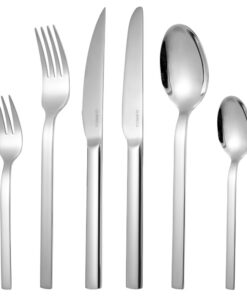 Deleca Edelstahl Besteckset 6 Personen - Spülmaschinenfest, Silberbesteck, Tafelbesteck für Haus und Party
