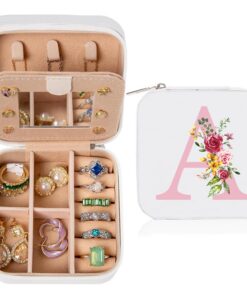 Klein/docker.com Schmuckkästchen für Mädchen, Damen Schmuckbox Leder, Reise Etui für Ohrringe Halsketten Ringe | Damen/